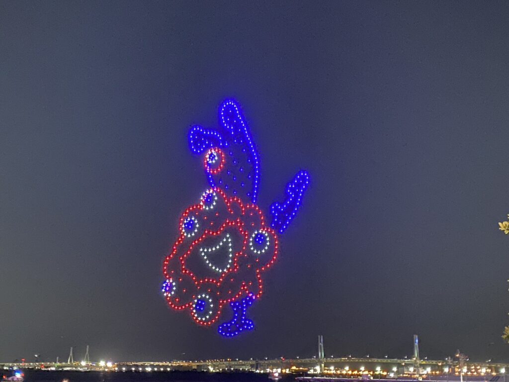 ミャクミャク横浜みなとみらいドローンショー2026