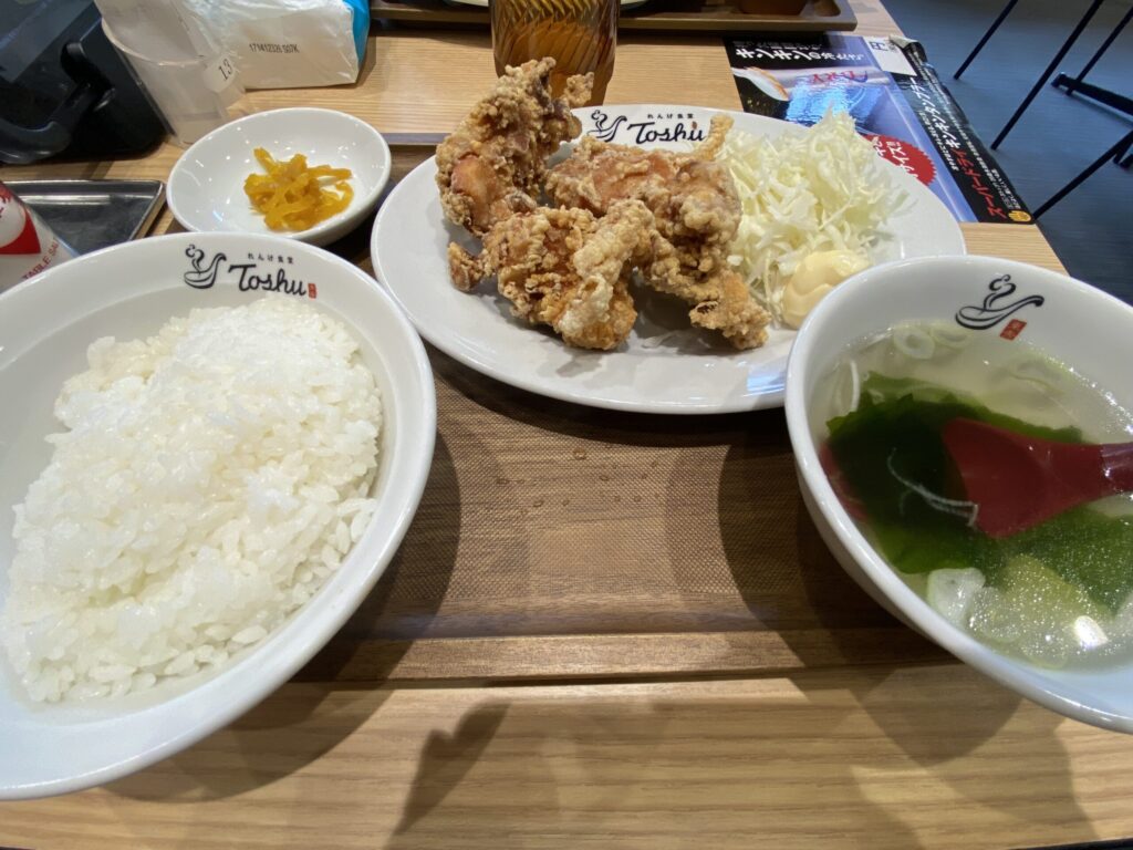 れんげ食堂Toshu 鶏の唐揚げ定食