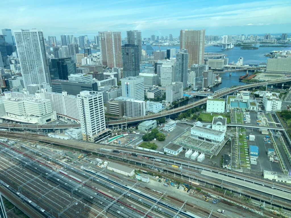 山吹の庭からみた景色